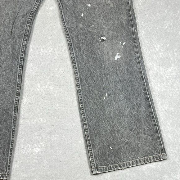 VTG 80’s Levi’s Jeans 517 Bootcut Light Wash Gray Denim Made in USA ACTUAL 38x27 - Picture 10 of 15